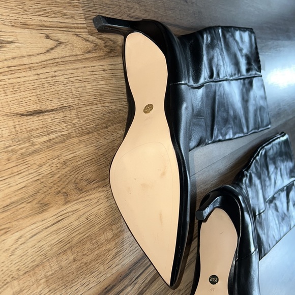 NEW! Zara Heeled Leather Knee Boots - Picture 8 of 14